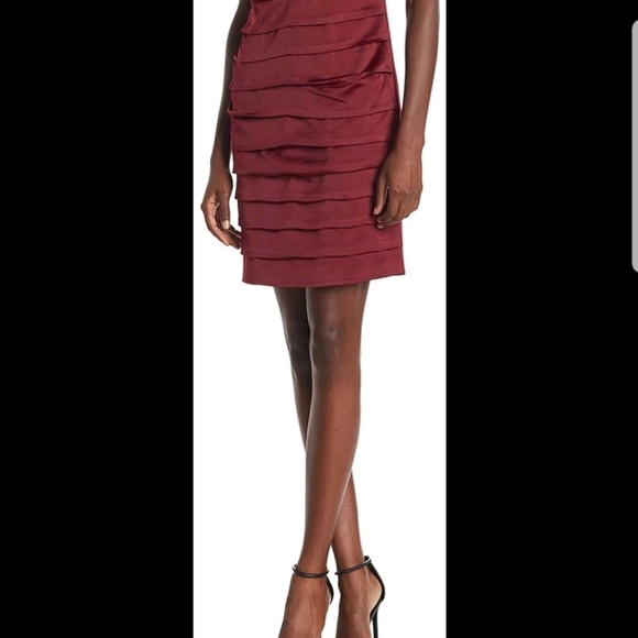 NWT - Satin Sleeveless Cocktail Dress - Picture 4 of 4